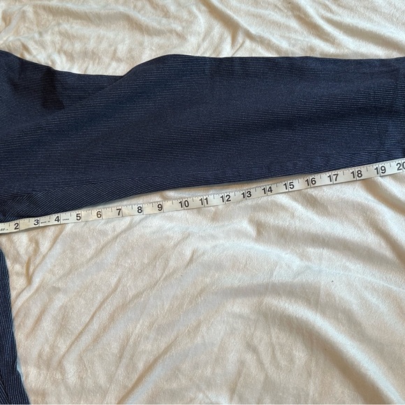 Gap Pinstripe Skinny Ankle Cropped Dress Pants Blue Size 14P - Picture 3 of 5